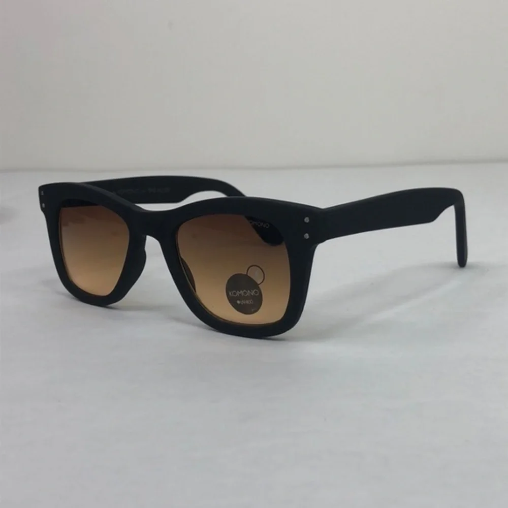 KOMONO Allen Black Rubber Sunglasses (NEW) 🕶